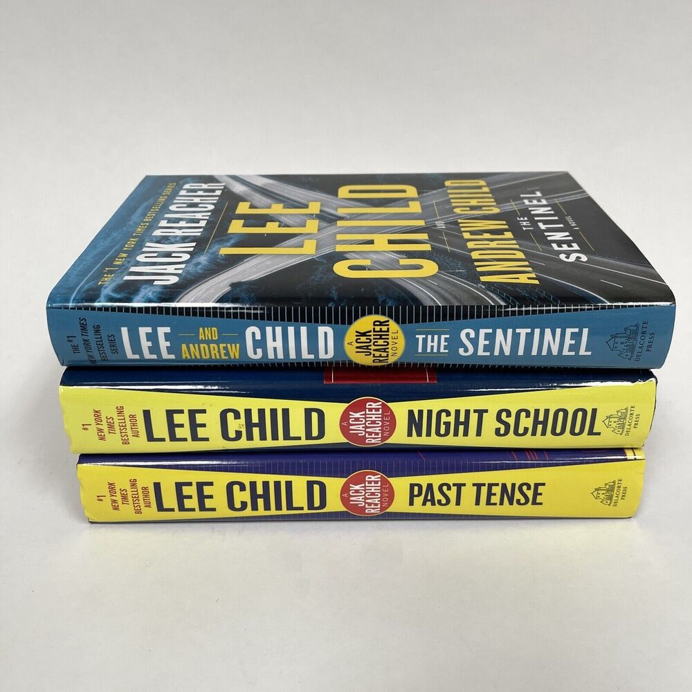 Lee‎ Child Past Tense Night School First Edition Hardcover Books Lot of 3